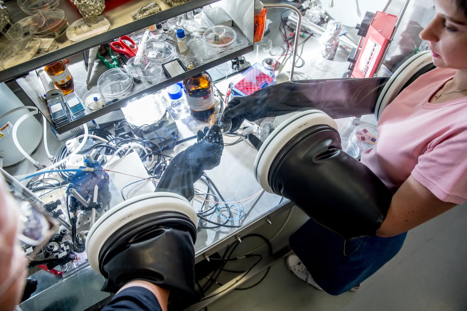 What is a laboratory glove box