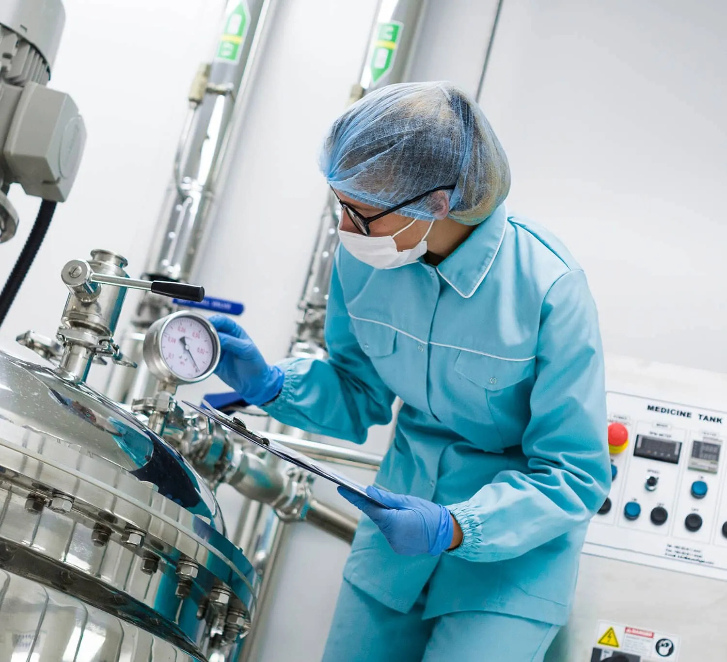Oxygen measurement in a laboratory