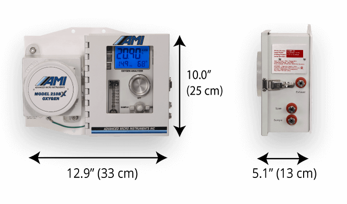 model-210bx dimensions