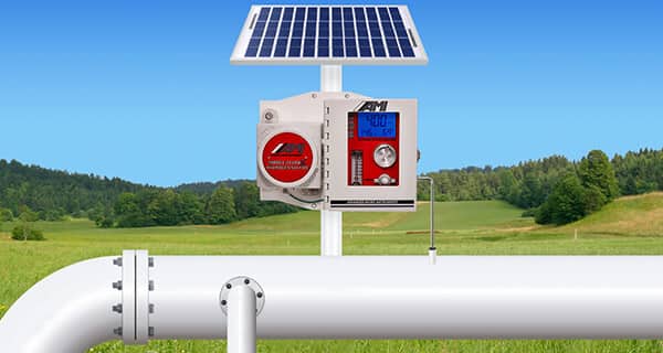 Model 3010BX on a gas pipeline Model 3010BX on a gas pipeline