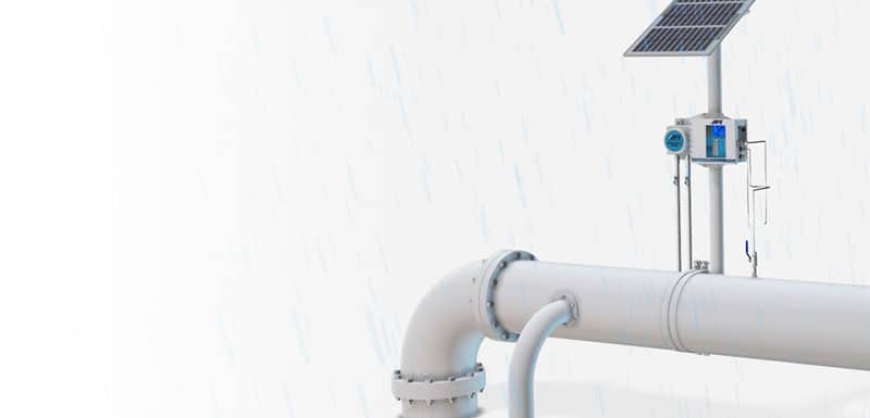 moisture analyzer in the rain at a remote installation moisture analyzer in the rain at a remote installation