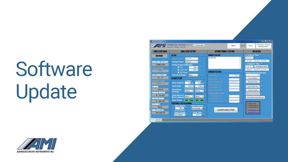 Newest Version of the COMMAND CENTER User Interface Software Now Available