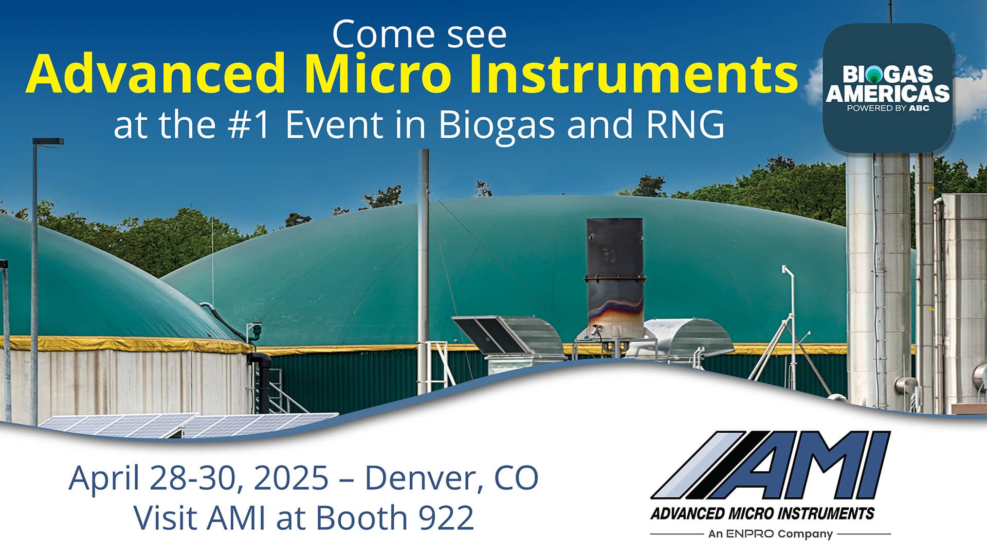 AMI Exhibiting at Biogas Americas 2025 AMI Exhibiting at Biogas Americas 2025