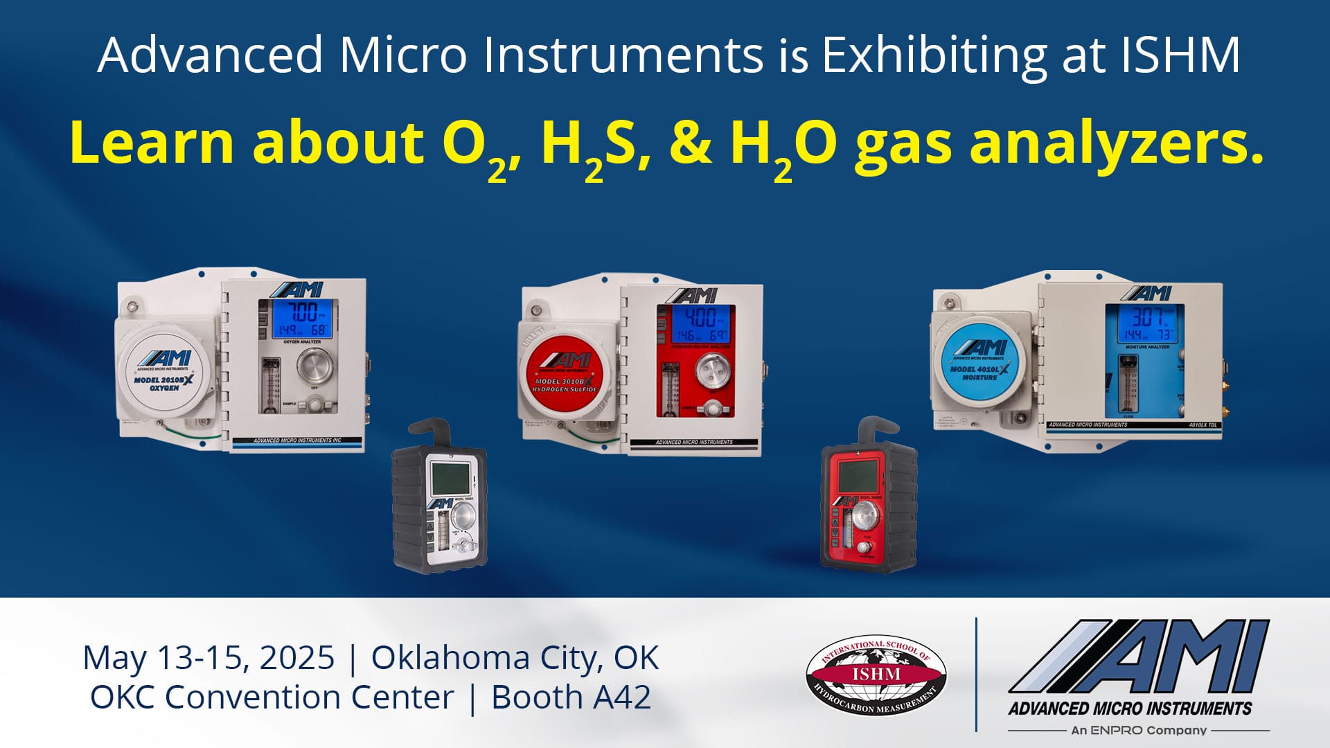 AMI Exhibiting at International School of Hydrocarbon Measurement (ISHM)