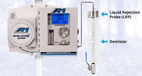 Sample Draw Oxygen Detector with 10+ Year Sensor